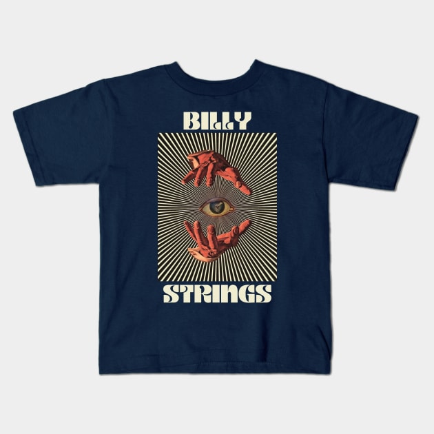 Hand Eyes Billy Strings Kids T-Shirt by Kiho Jise